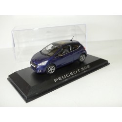 Peugeot 208 3-door bleu virtuel diecast model car 472774 Norev 1:43