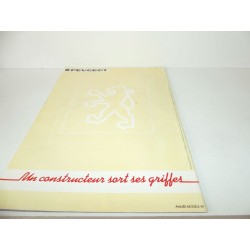 CATALOGUE PUBLICITAIRE PEUGEOT 104 Z 