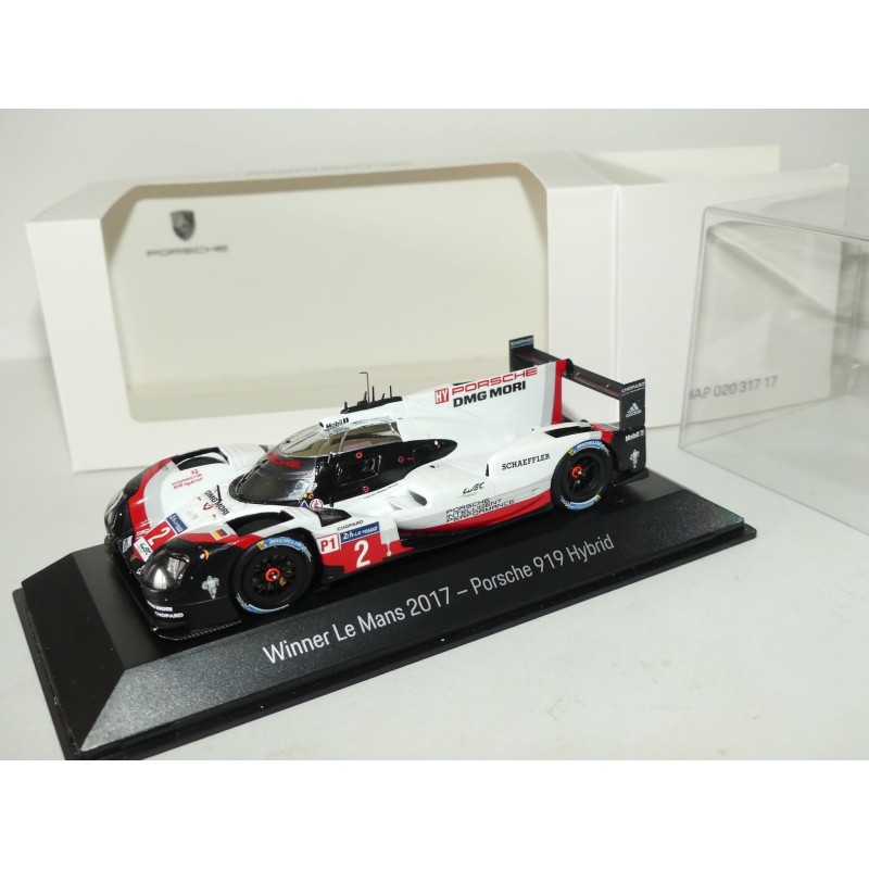 PORSCHE 919 HYBRID N°2 LE MANS 2017 SPARK 1:43 arrivée 1er