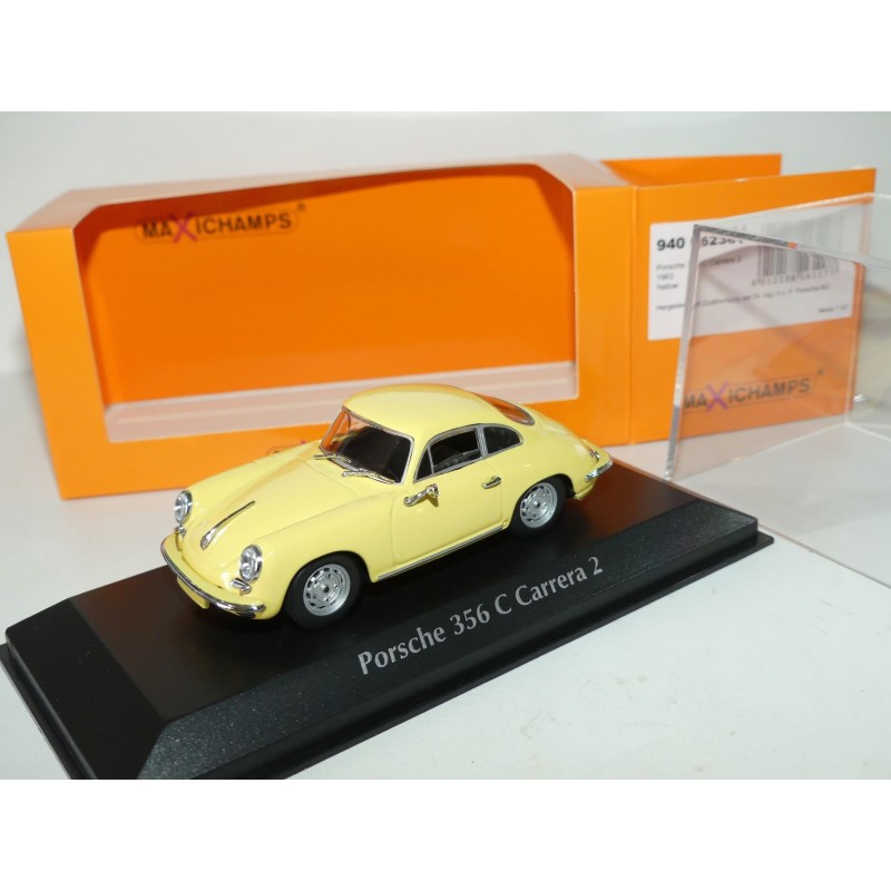 PORSCHE 356 C CARRERA 2 Jaune MAXICHAMPS MINICHAMPS 1:43