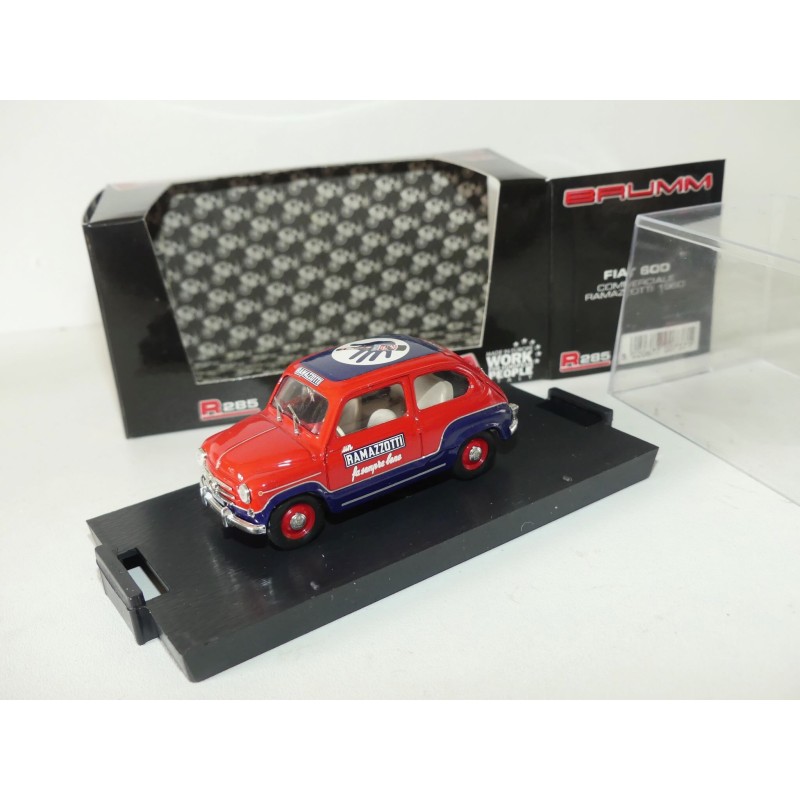 FIAT 600 COMMERCIALE RAMAZOTTI 1960 BRUMM R285 1:43