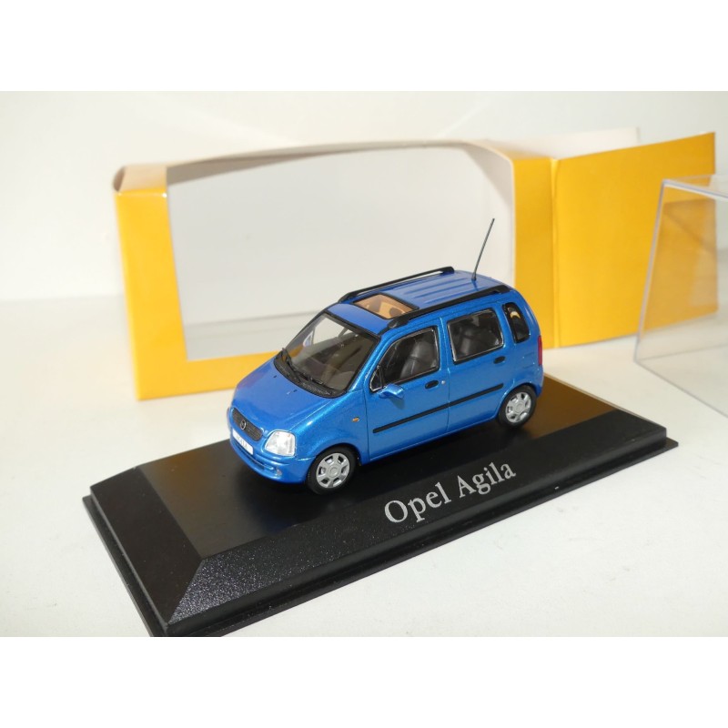 OPEL AGILA A 2001 Bleu MINICHAMPS 1:43