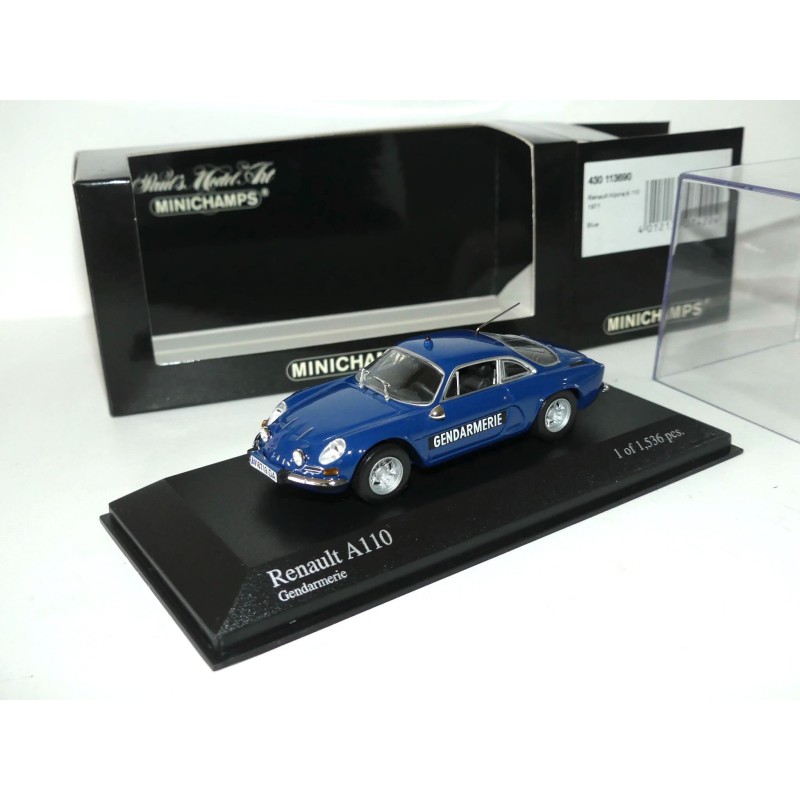 RENAULT ALPINE A110 1971 GENDARMERIE MINICHAMPS 1:43