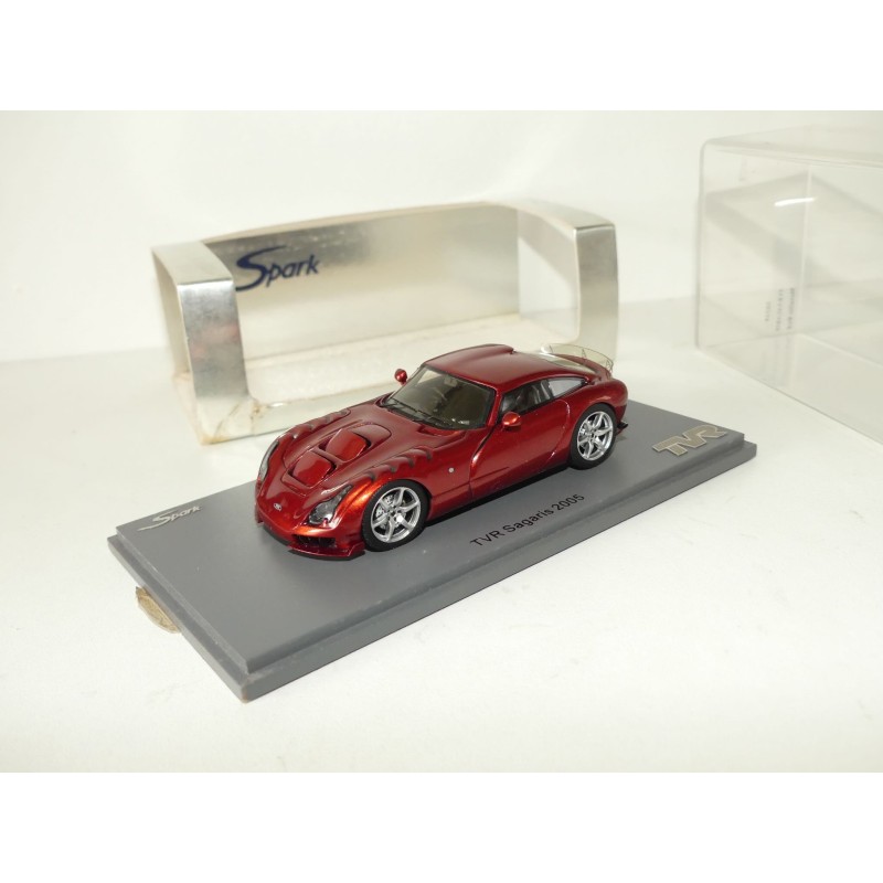 TVR SAGARIS 2005 Rouge Orangée SPARK S0219 1:43