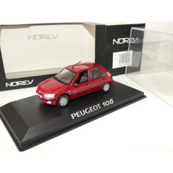 PEUGEOT 106 5 Portes Bordeaux NOREV 1:43