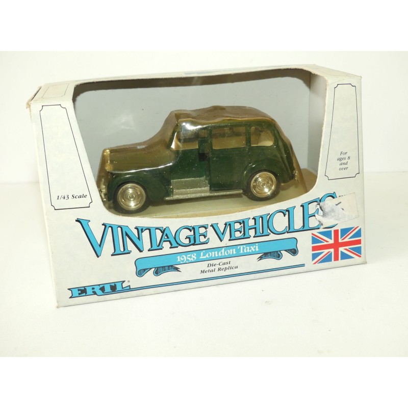 LONDON TAXI 1958 Vert ERTL VINTAGE VEHICULE 1:43