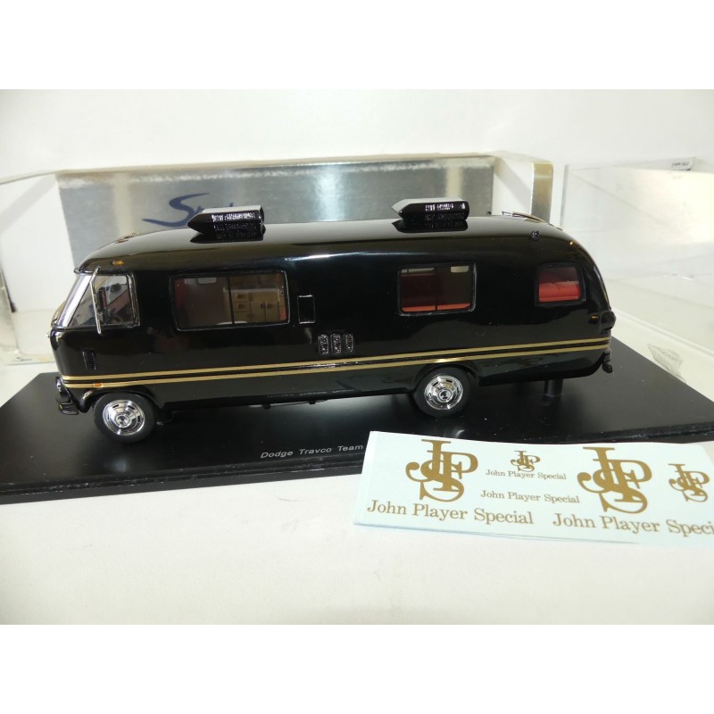 CAMPING CAR DODGE TRAVCO TEAM LOTUS JPS 1973 SPARK S0280 1:43