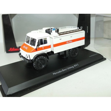 MERCEDES UNIMOG 404 S DLRG WASSE Sauveteur en Mer Pompiers SCHUCO 1:43