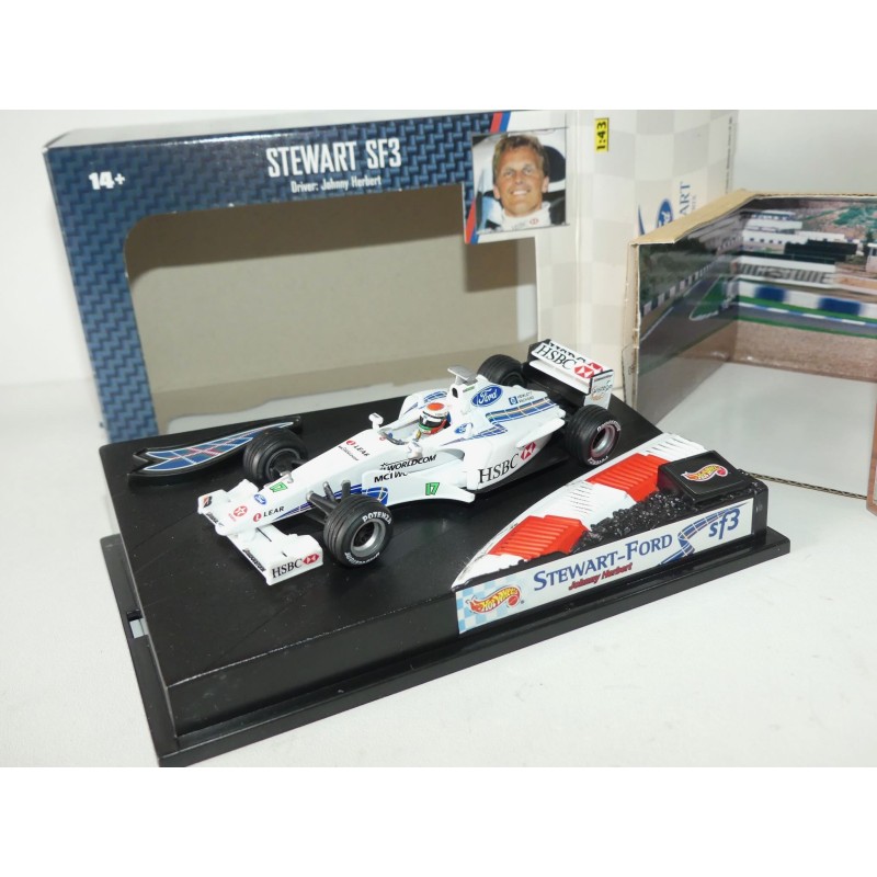 STEWART FORD SF3 GP 1999 J. HERBERT HOTWHEELS 1:43