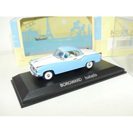 BORGWARD ISABELLA COUPE Bleu et Blanc NOREV 1:43