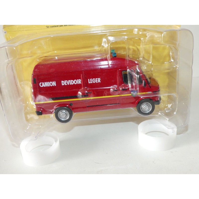 MERCEDES 308D DEVIDOIR LEGER POMPIERS IXO PRESSE N°13 1:43 blister