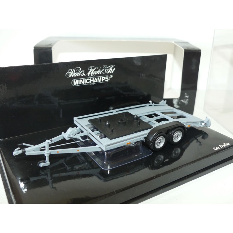 REMORQUE Ã€ VOITURE PLATEAU CAR TRAILER MINICHAMPS 1:43