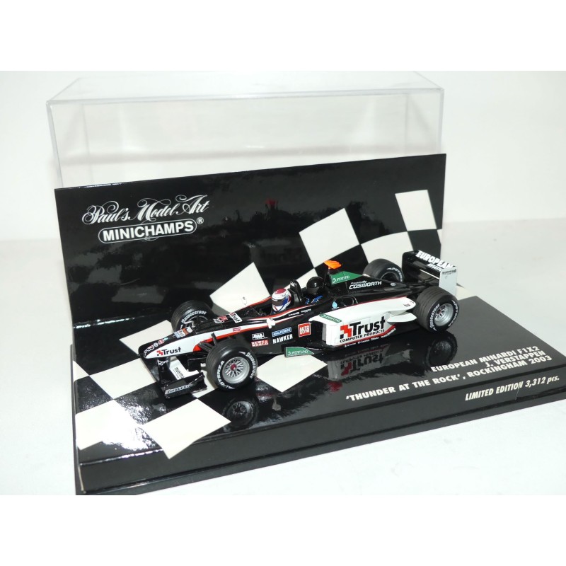 MINARDI EUROPEAN F1X2 GP ROCKINGHAM 2003 J. VERSTAPPEN MINICHAMPS 1:43