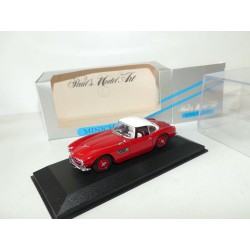 BMW 507 CABRIOLET Capoté Rouge Capote Blanc MINICHAMPS 1:43