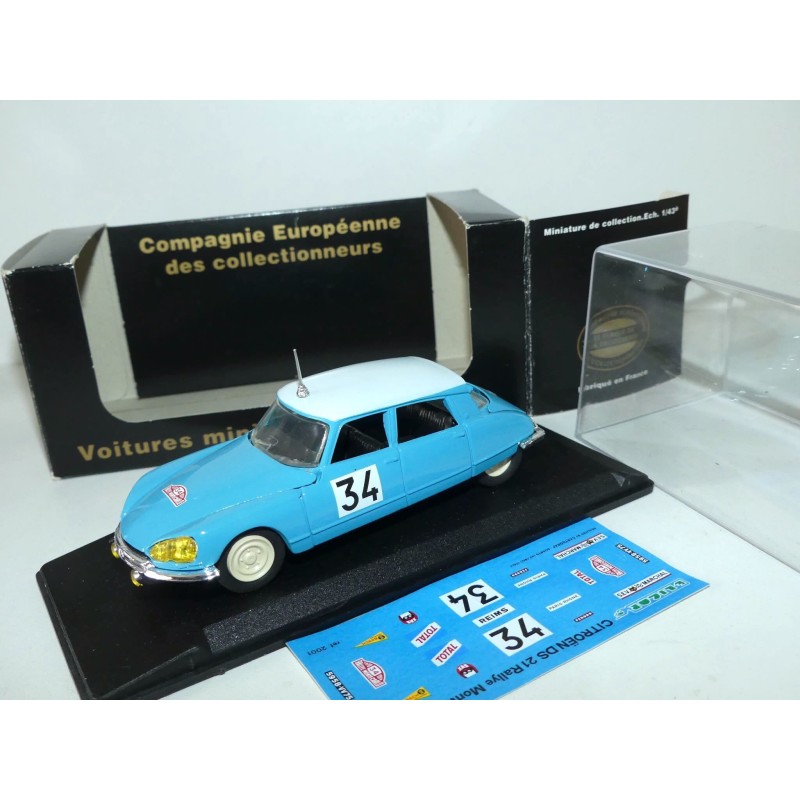 CITROEN DS 21 N°34 RALLYE MONTE CARLO 1970 ELIGOR V2599 1:43