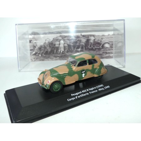 PEUGEOT 402 B LEGERE ARTILLERIE MILITAIRE 1940 ALTAYA 1:43