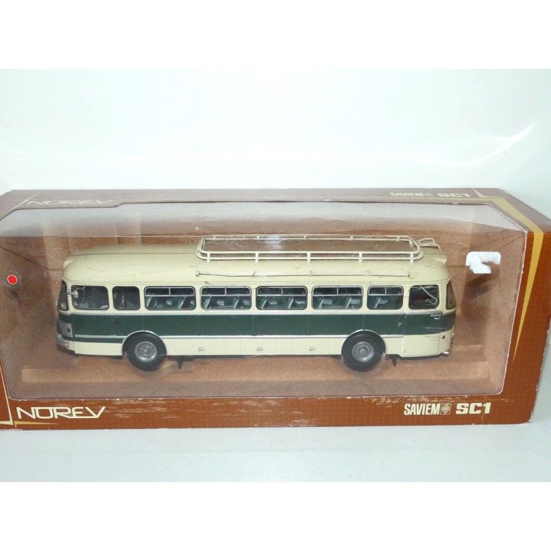 BUS SAVIEM SC1 Beige et Vert NOREV 1:43