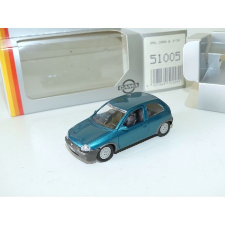 OPEL CORSA B 3 Portes Bleu Vert GAMA 1:43