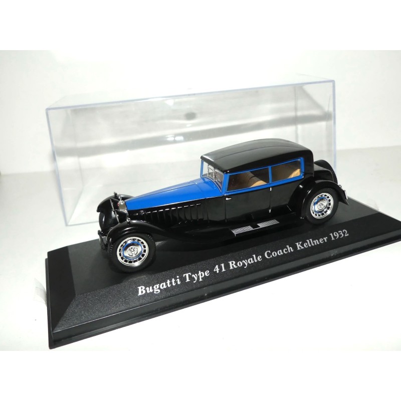 BUGATTI TYPE 41 ROYALE COACH KELLNER 1932 Bleu et Noir ALTAYA 1:43