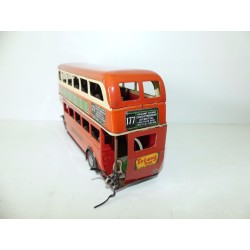 BUS LONDONIEN EN METALTRI ANG MINICTOYS  sans boite pneu abimé