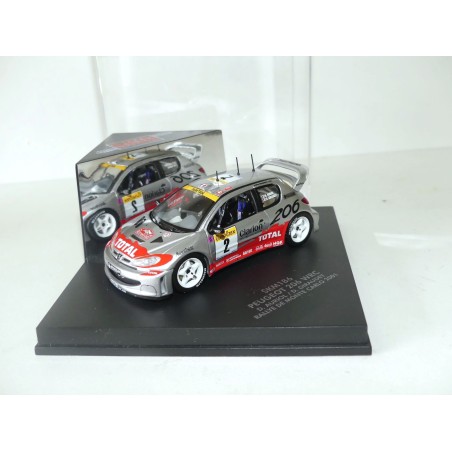 PEUGEOT 206 WRC N°2 RALLYE MONTE CARLO 2001 D. AURIOL VITESSE SKM186 1:43