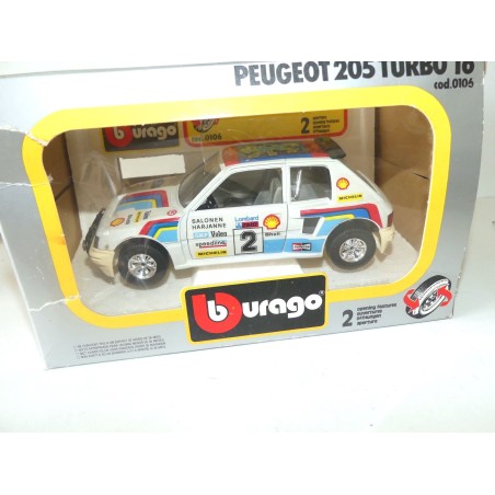 PEUGEOT 205 TURBO 16 RAC RALLYE 1984 VATANEN BURAGO 1:25 1:24