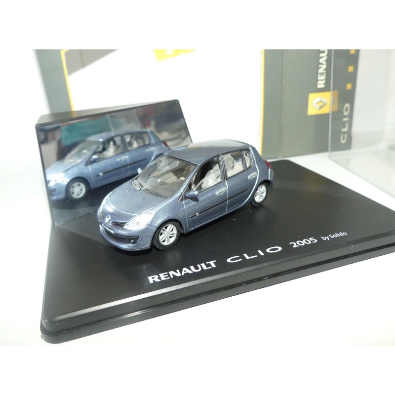 RENAULT CLIO III 5 Portes 2005 Bleu SOLIDO 1:43