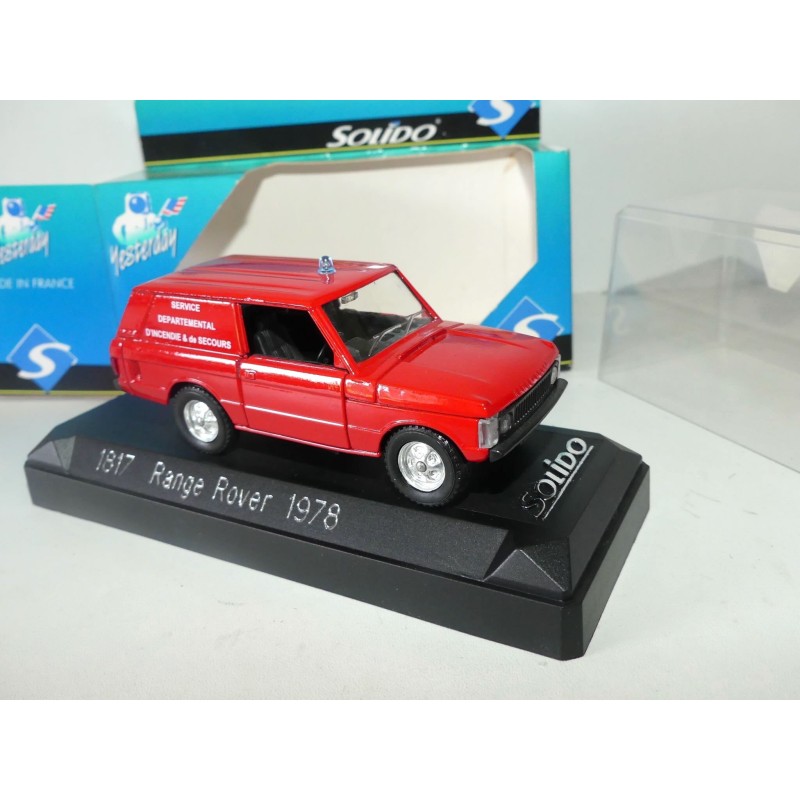 RANGE ROVER 1978 POMPIERS DEPARTEMENTAL SOLIDO 1:43