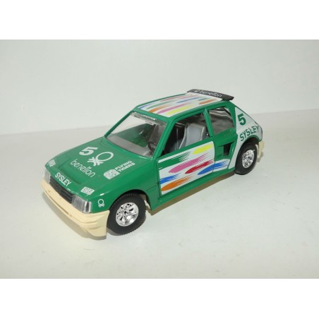 PEUGEOT 205 TURBO 16 RALLYE TOUR DE CORSE 1986 CASABIANCA BURAGO 1:24 BENETTON