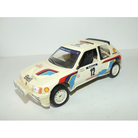 PEUGEOT 205 TURBO 16 RALLYE TOUR DE CORSE 1984 J.P. NICOLAS MAQUETTE Montée 1:24