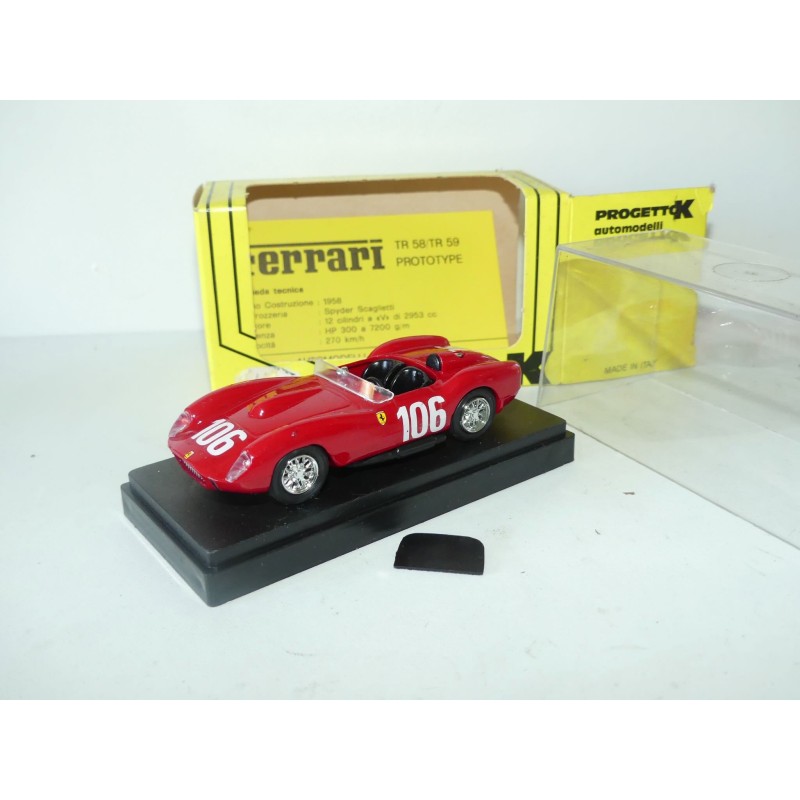 FERRARI 250 TR N°106 TARGA FLORIO 1958 PROGETTOK 052 1:43