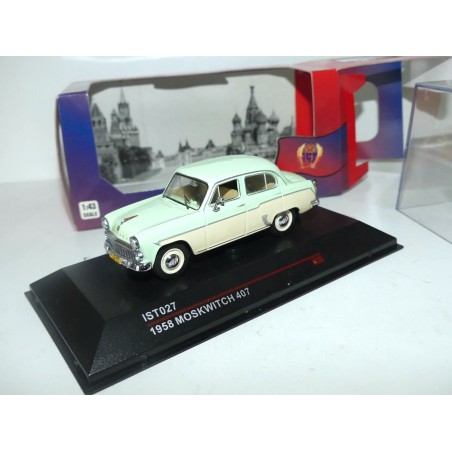 MOSKWITCH 407 1958 Vert et Beige IST MODELS IST027 1:43