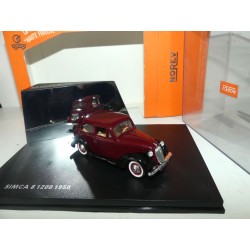 SIMCA 8 1200 Bordeaux Et Noir 1950 NOREV 1:43