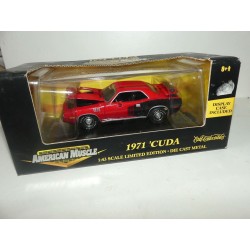 CUDA 1971 Rouge AMERICAN MUSCLE ERTL COLLECTIBLE 1:43