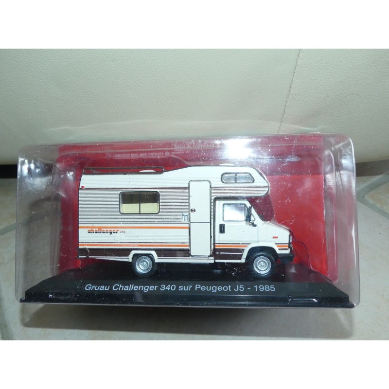 CAMPING CAR GRAU CHALLENGER 340 1985 PEUGEOT J5 IXO PRESSE 1:43