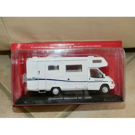 CAMPING CAR CHAUSSON WELCOME 30 FORD 2000 IXO PRESSE 1:43