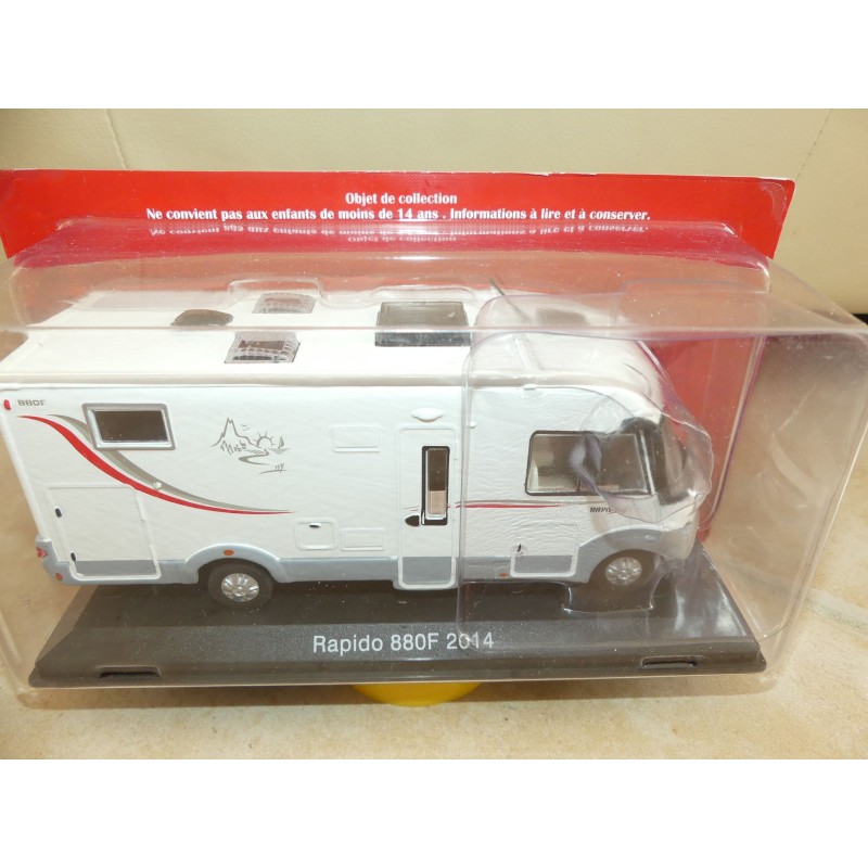 CAMPING CAR RAPIDO 880F FIAT DUCATO 2014 HACHETTE 1:43