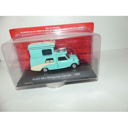 CAMPING CAR AUSTIN MINI WILDGOOSE CAMPER 1963 IXO PRESSE 1:43