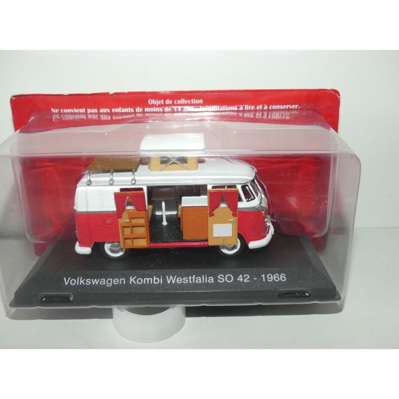 CAMPING CAR VW COMBI WESTFALIA SO 42 1966 IXO PRESSE 1:43