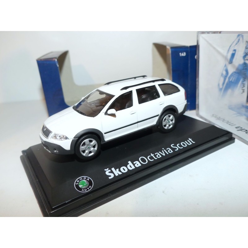 SKODA OCTAVIA COMBI SCOUT II 2007 Blanc ABREX 1:43