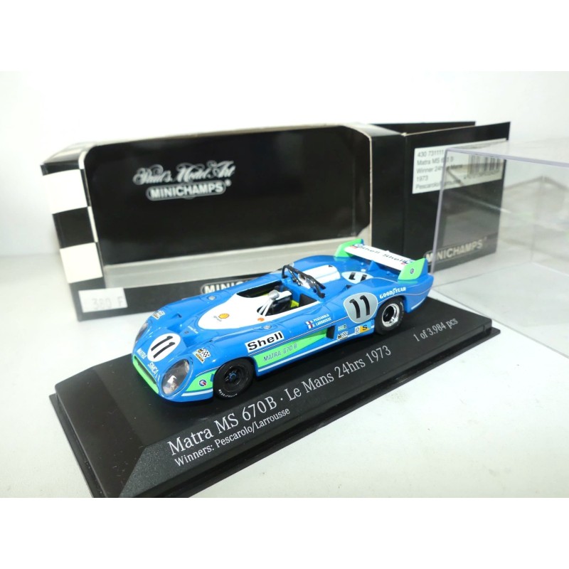 MATRA MS670B NÂ°11 LE MANS 1973 MINICHAMPS 1:43 1er