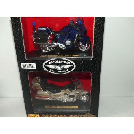 MOTO HONDA GOLD WING SE ET BMW R1100 GENDARMERIE MAISTO 1:18