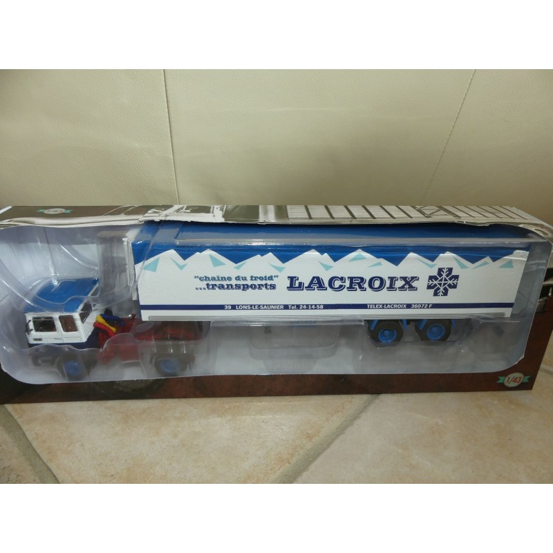 CAMION SAVIEM PS30 FRIGORIFIQUE LACROIX SEMI REMORQUE ALTAYA 1:43