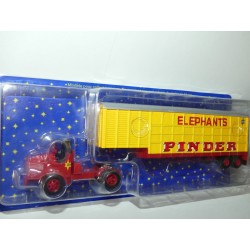 CAMION TRACTEUR DIAMOND ET REMORQUE ELEPHANT CIRQUE PINDER ALTAYA 1:64