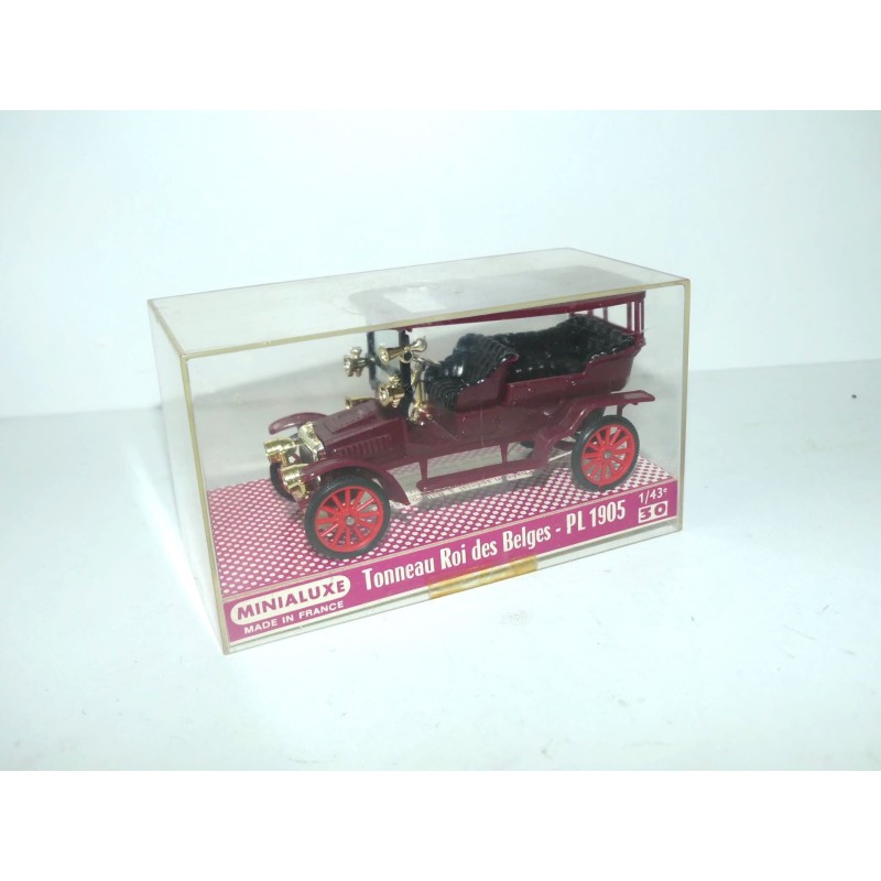 PANHARD TONNEAU ROI DES BELGES PL 1905 MINIALUXE 1:43 boite vitrine