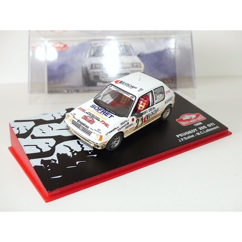 PEUGEOT 205 GTi RALLYE MONTE CARLO 1988 ALTAYA 1:43 3Ã¨me