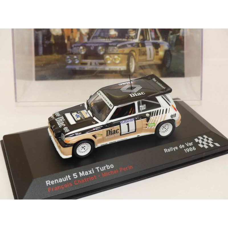 RENAULT 5 MAXI TURBO RALLYE DU VAR 1986 F. CHATRIOT ALTAYA 1:43