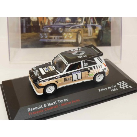 RENAULT 5 MAXI TURBO RALLYE DU VAR 1986 F. CHATRIOT ALTAYA 1:43