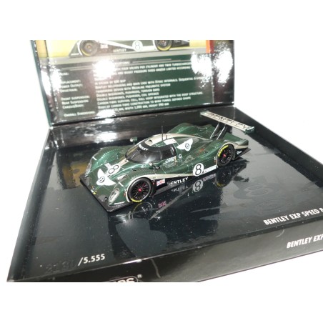 BENTLEY EXP SPEED 8 NÂ°8 LE MANS 2002 MINICHAMPS 1:43 ArrivÃ©e 4Ã¨me 1er  GTP