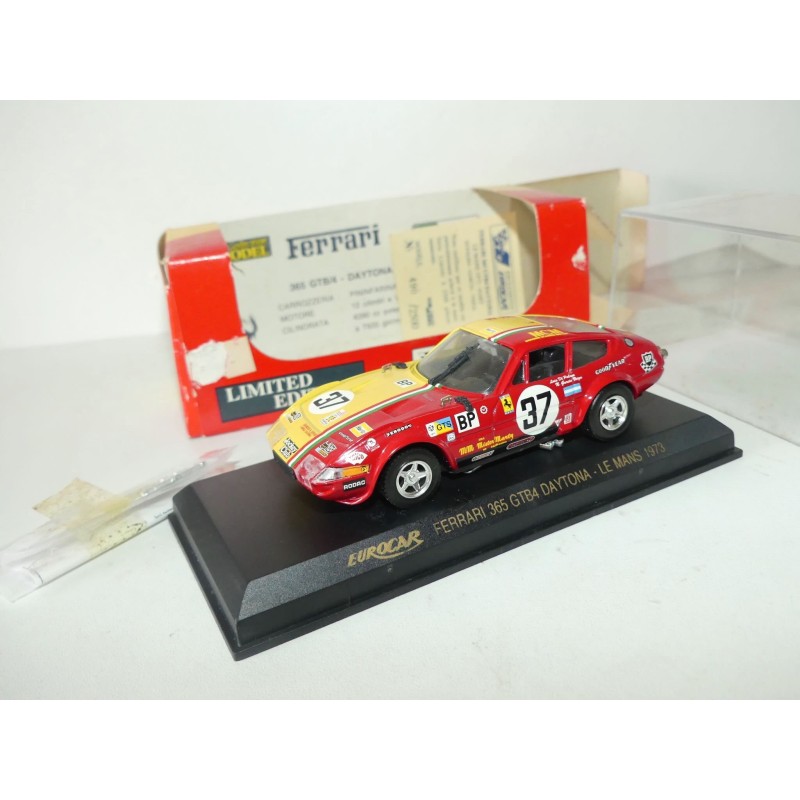 FERRARI 365 GTB4 DAYTONA N°37 LE MANS 1973 TOP MODEL 1:43